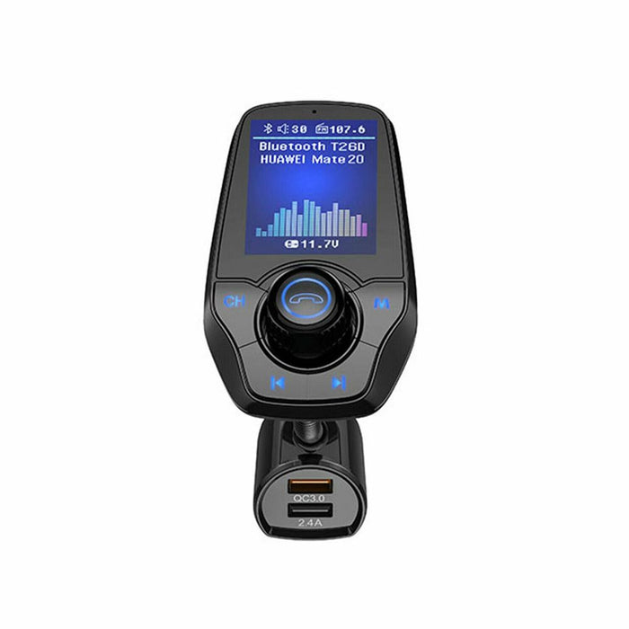 Aquarius Wireless Bluetooth Car FM Transmitter | Dual USB Port | Hands-Free Calling