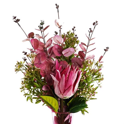 65cm Protea Sugarbush Flower Stem - Pink