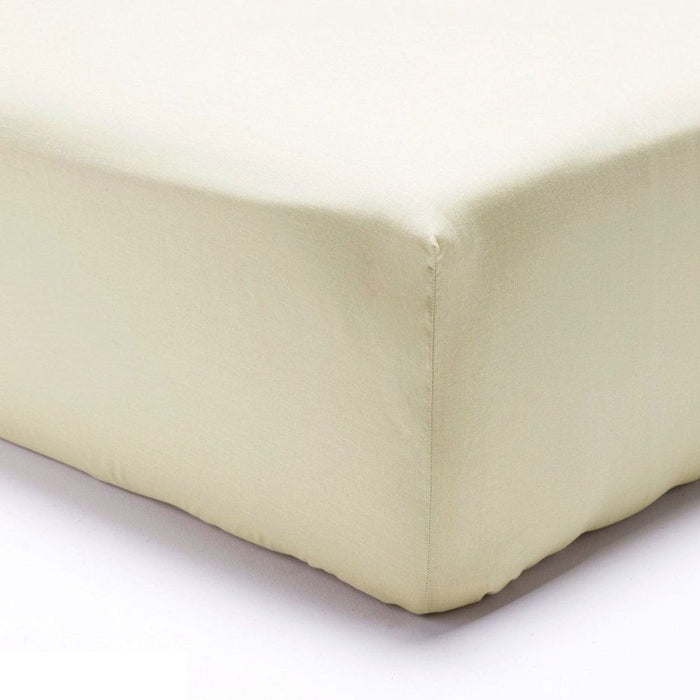 Luxury 200TC Extra Deep Fitted Bed Sheet - Cream