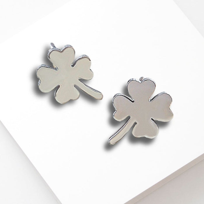 Four Leaf Clover Stud Earrings | Ideal Birthday or Christmas Gift