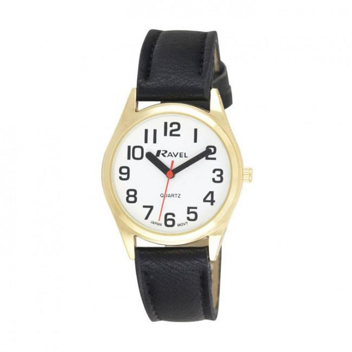 Ravel Womens Classic Strap Black/Gold Watch R0125.02.2