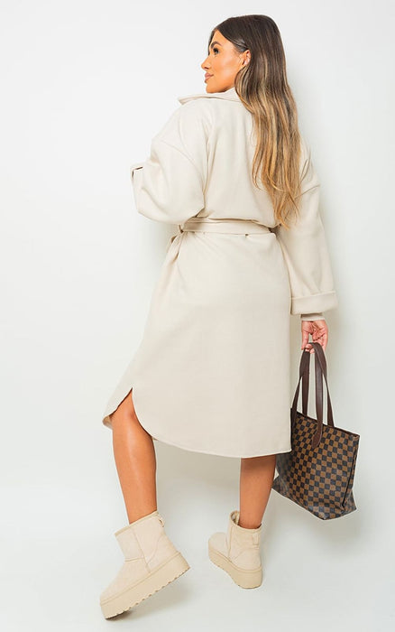 Giana Oversized Belted Trench Coat - Effortless Elegance, All-Weather Versatility!