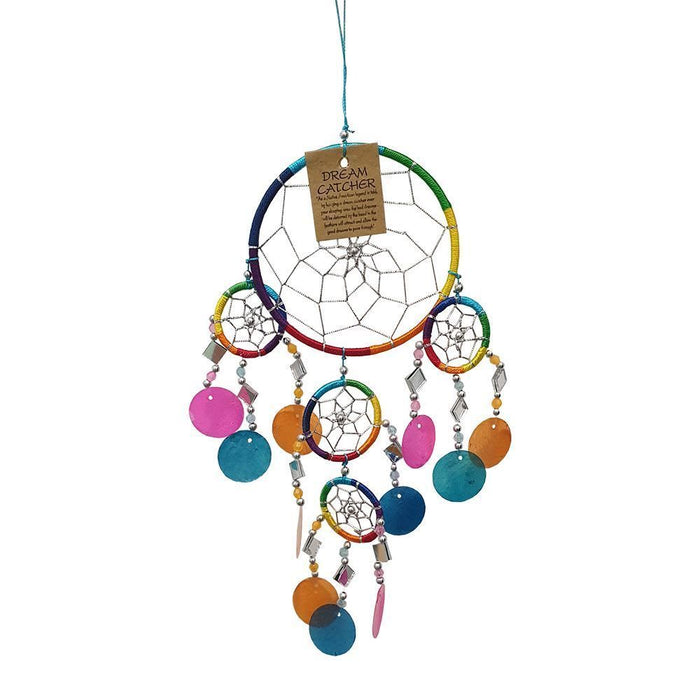 Capiz Dream Catcher, No Feathers, 12cm