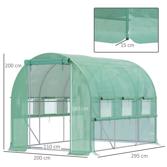 Premium Outdoor Greenhouse: UV-Protected, Great Ventilation, Easy Access - Grow Your Garden!