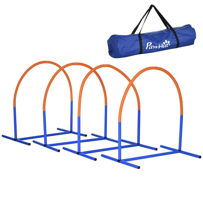 Premium PawHut Dog Agility Set: Enhance Pet's Skills with Durable Equipment & Carry Bag