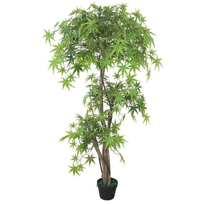 Premium 5ft Artificial Japanese Maple Tree - Stunning Lifelike Foliage, Easy Setup