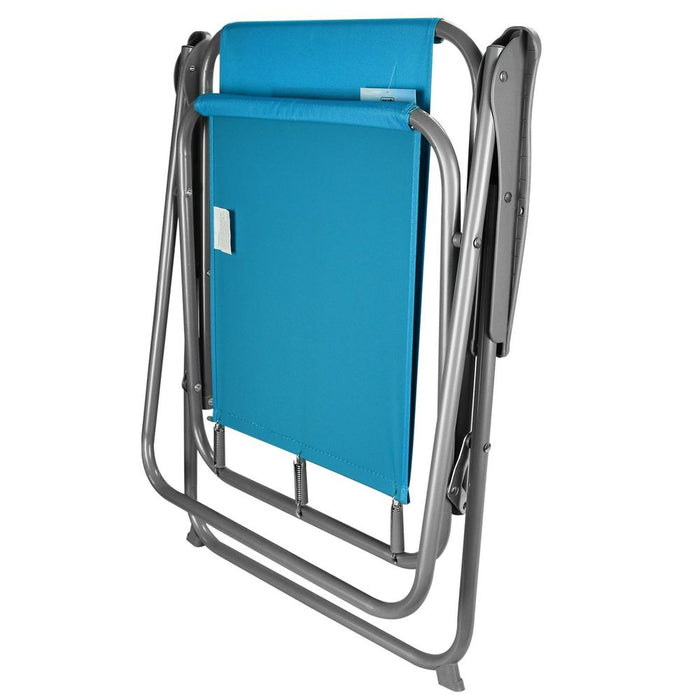 Premium Spring Beach Chair - Foldable, Lightweight, Durable Metal Frame - Blue, Green - Camping, Beach, Garden - 5 Styles