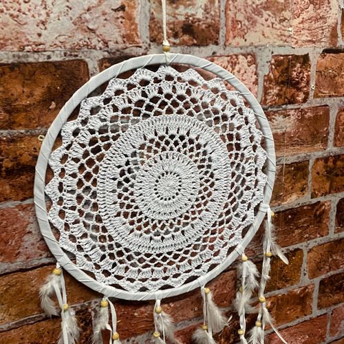 30CM WHITE DREAM CATCHER WINDCHIME