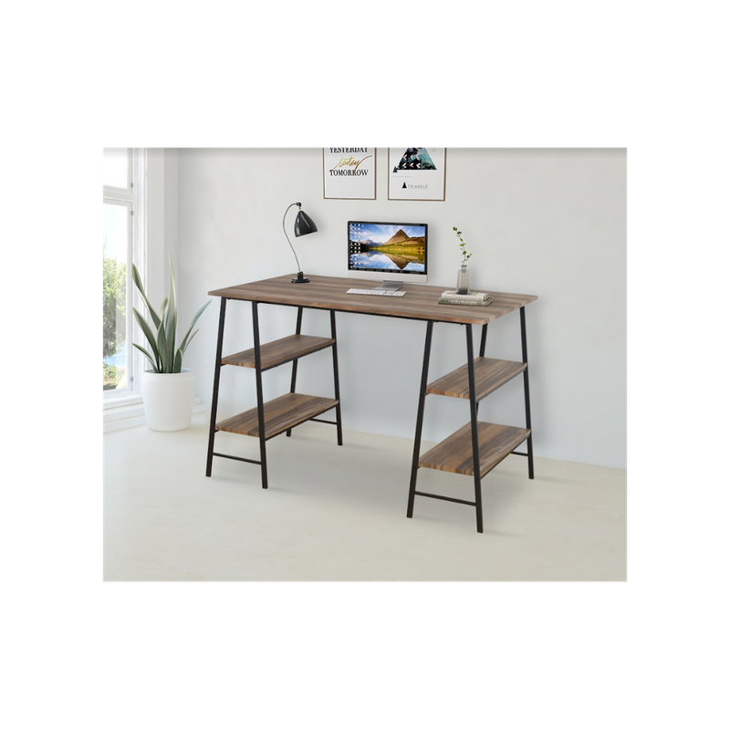 Home Office Desk with Both Side Shelf- TAVOLO