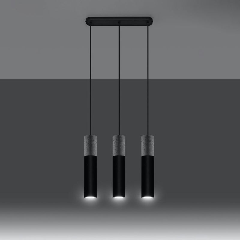 Pendant lamp Steel, concrete Borgio modern Design GU10