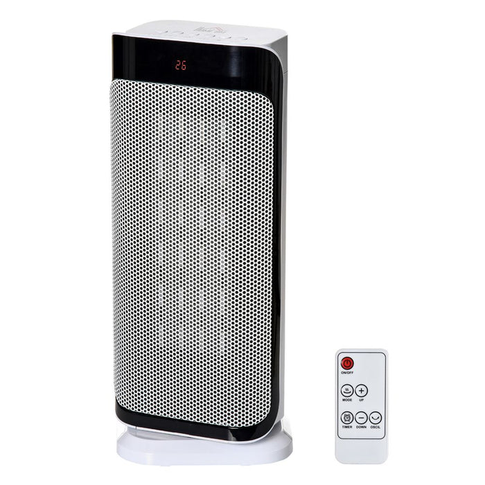 Ceramic Space Heater Oscillating Portable Tower Heater w/ Three Heating Mode