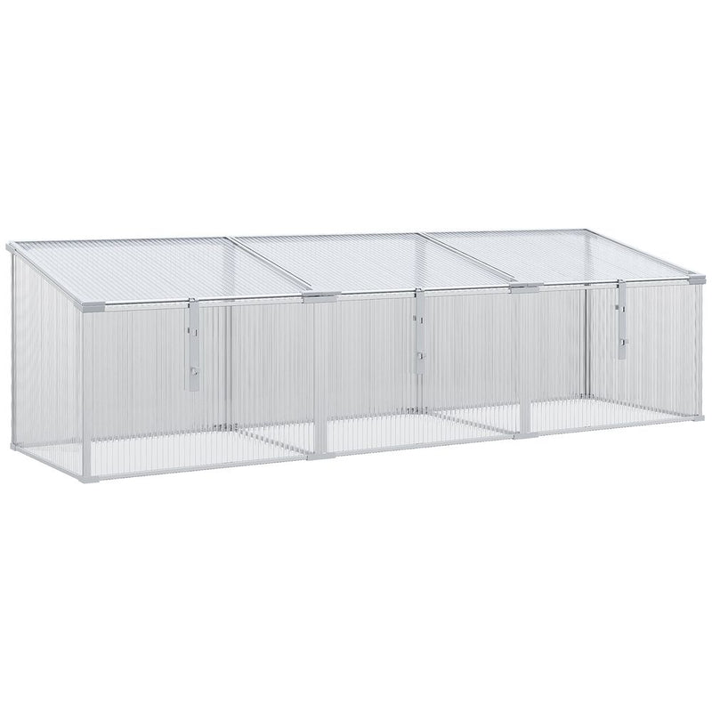 Outsunny Aluminium Greenhouse Cold Frame - Grow Plants Year Round