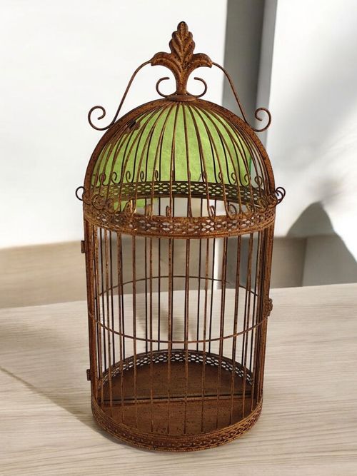 63CM RUSTY WALL MIRROR