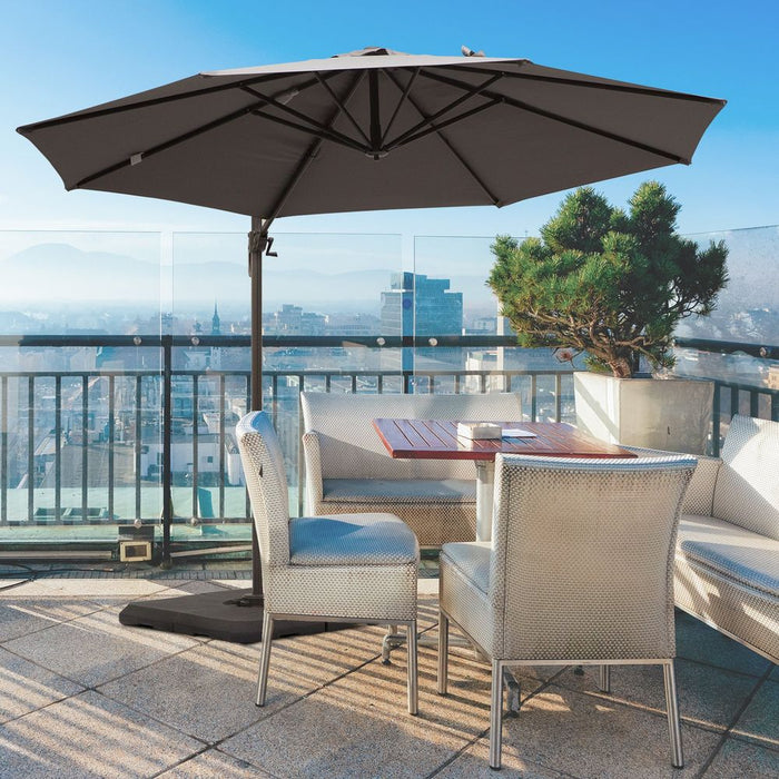 3m Cantilever Aluminium Frame Outdoor Garden Parasol