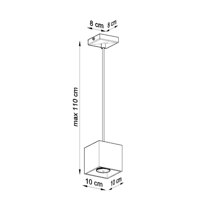 Modern Pendant Lamp - Aluminum Quad Design - High Quality - Multiple Colors - GU10 Socket