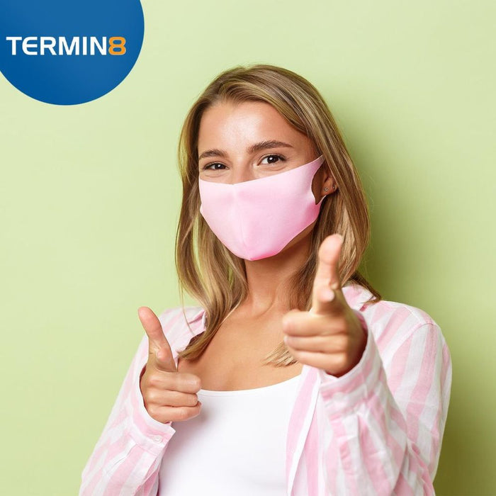 Termin8 Lightweight Breathable Face Mask - Pink