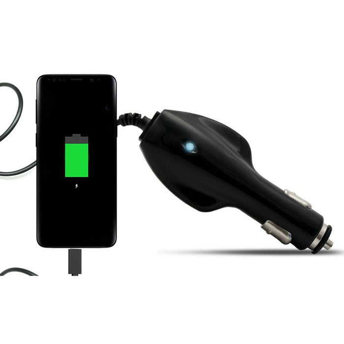 GVC 1000mAh Adaptive Car Charger For Micro USB Devices - Black