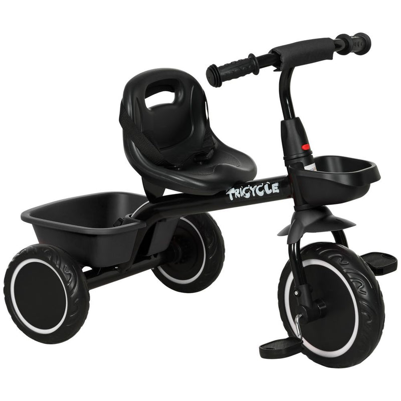 AIYAPLAY Kids Trike for 2 to 5 Years with Adjustable Seat, Baskets