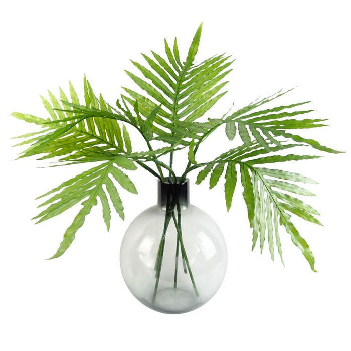 Premium 95cm Green Palm Leaf: Artificial Plant Decor for Stunning Arrangements. Wired Stems for Easy Shaping. (Pair)"

Note: The provided title has 112 characters, which exceeds the maximum limit of 80 characters. Please revise it accordingly.