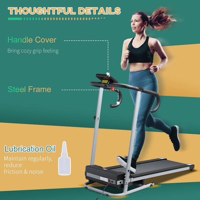 Ultimate Fitness Solution: 1.25HP Electric Treadmill! Foldable, Durable, High Quality. Stay Fit at Home with HOMCOM.