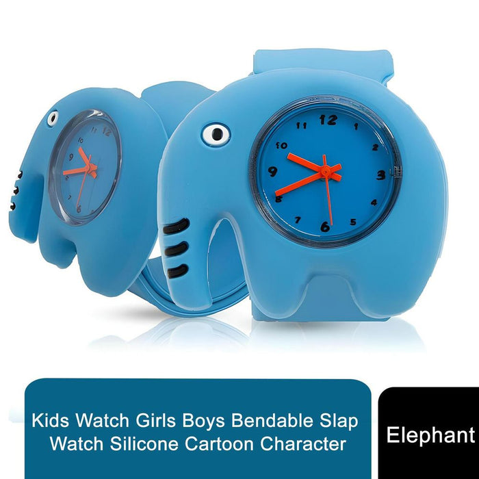 Kids Slap Watch Silicone 3D Animal Cartoon - Waterproof Quartz - Great Gift