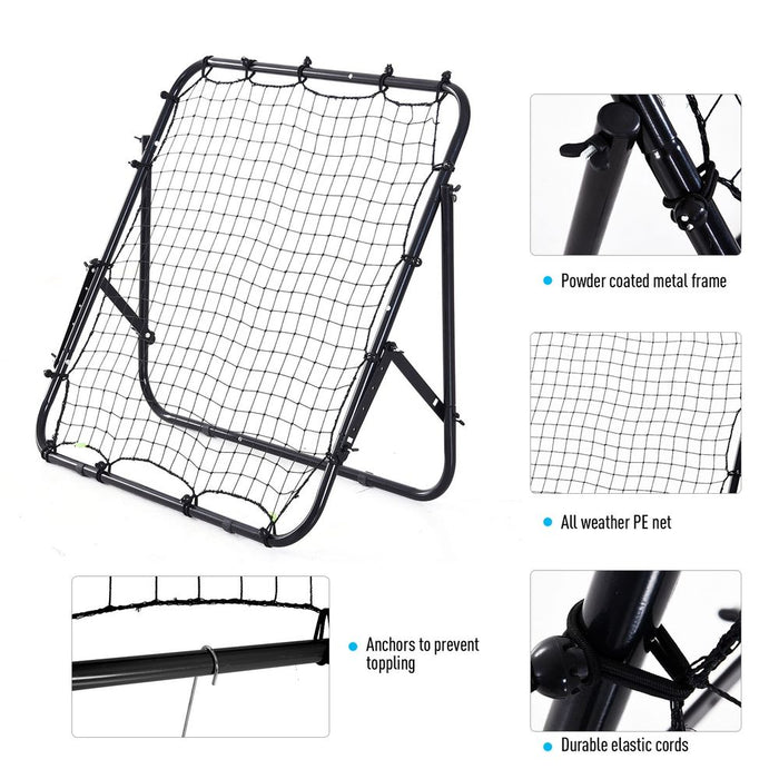 Pro Rebounder Net: Football Training Aid for Kids & Adults - Adjustable & Durable - HOMCOM