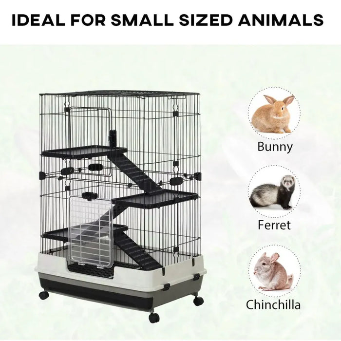 3 Tier Small Animal Cage Pet Play House for Rabbits Ferret Chinchilla W/ Ramp