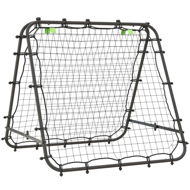 HOMCOM Rebounder Net Football Target Goal with Adjustable Angles