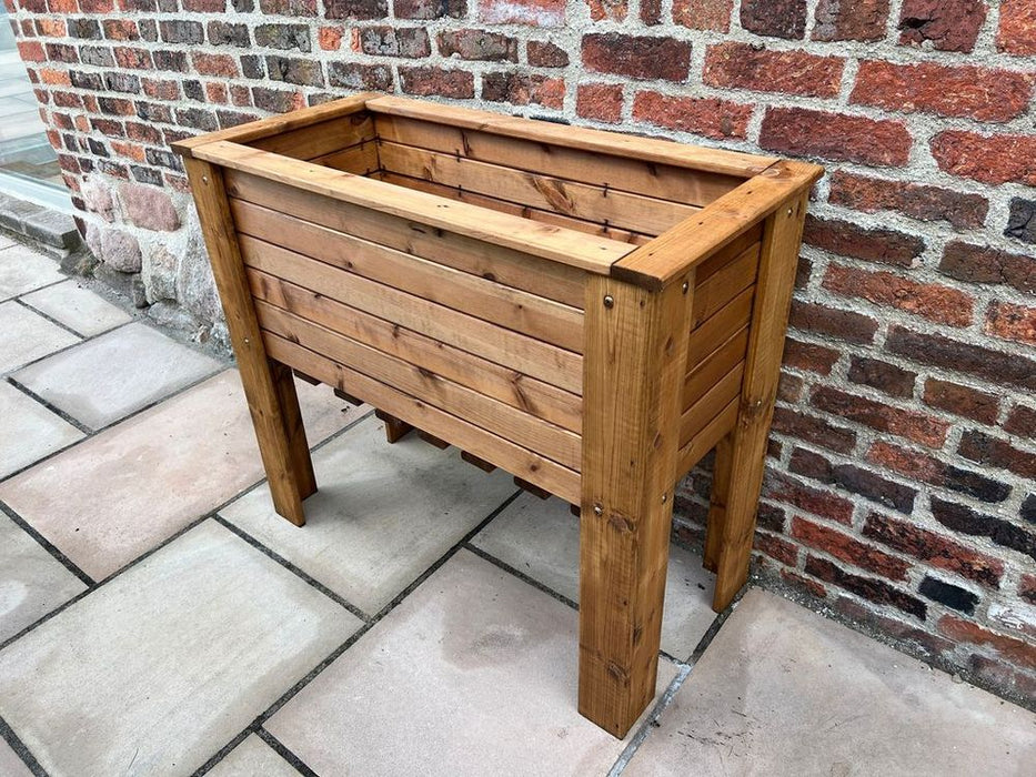 Somerford Deep Root Planter - Large, English Design, Raised for Herbs/Vegetables, Sustainably Sourced Wood, Rustproof Bolting