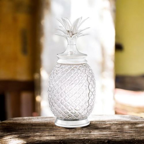 23CM NICKEL PLATED DECORATIVE PINEAPPLE