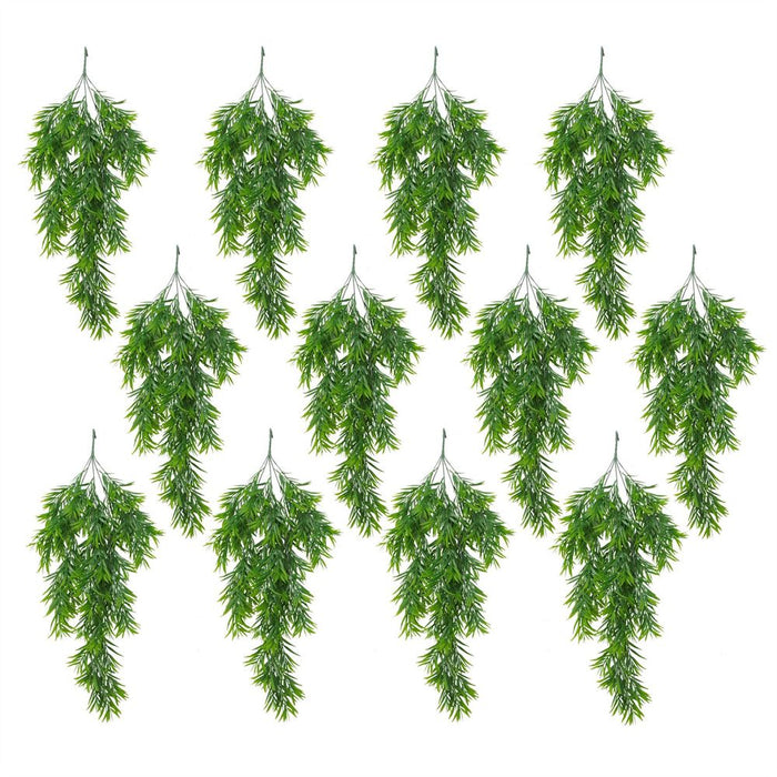 Premium Quality 12-Pack 75cm Artificial Hanging Fronded Thyme Plants