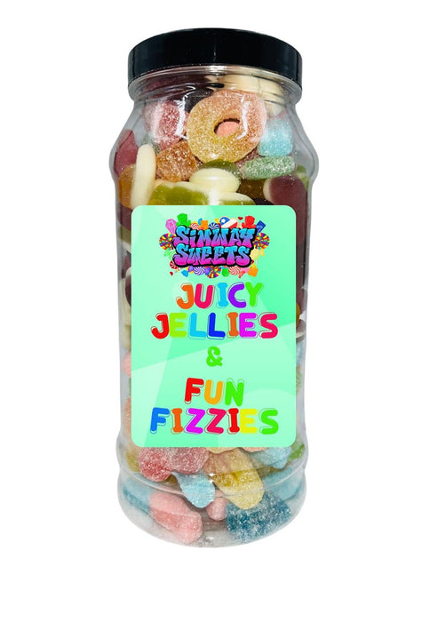 Ultimate Sweet Jar: Juicy Jellies & Fun Fizzies - Simway Sweets