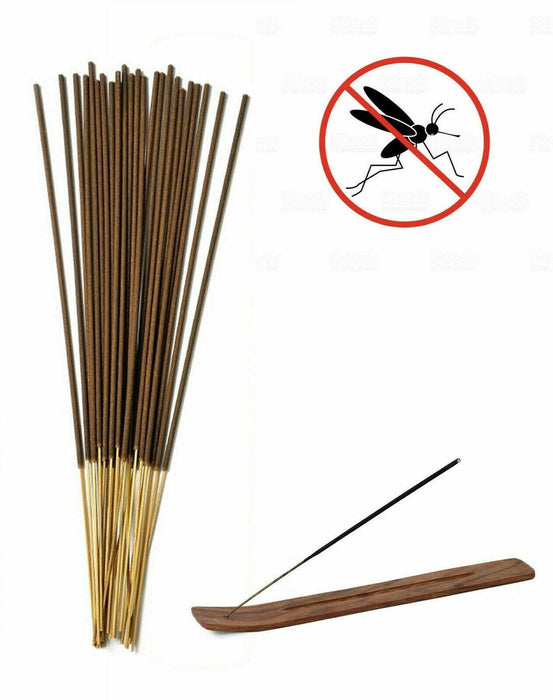 Citronella Incense Sticks For Outdoor, Garden, Kitchen, Home, Camping - Bugs, Mosquitoes and Insects Away With 3 Incense Holders