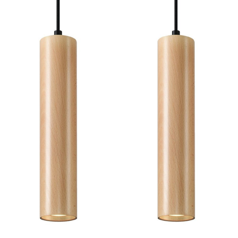 Lino Wood Pendant Lamp - Scandinavian Design - GU10