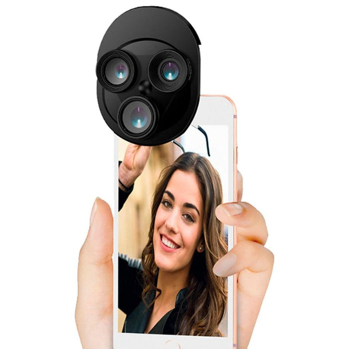 Aquarius 3-in-1 Camera Lens Kit - Fisheye, Wide Angle & Macro Lens for iPhone, Samsung, iPad