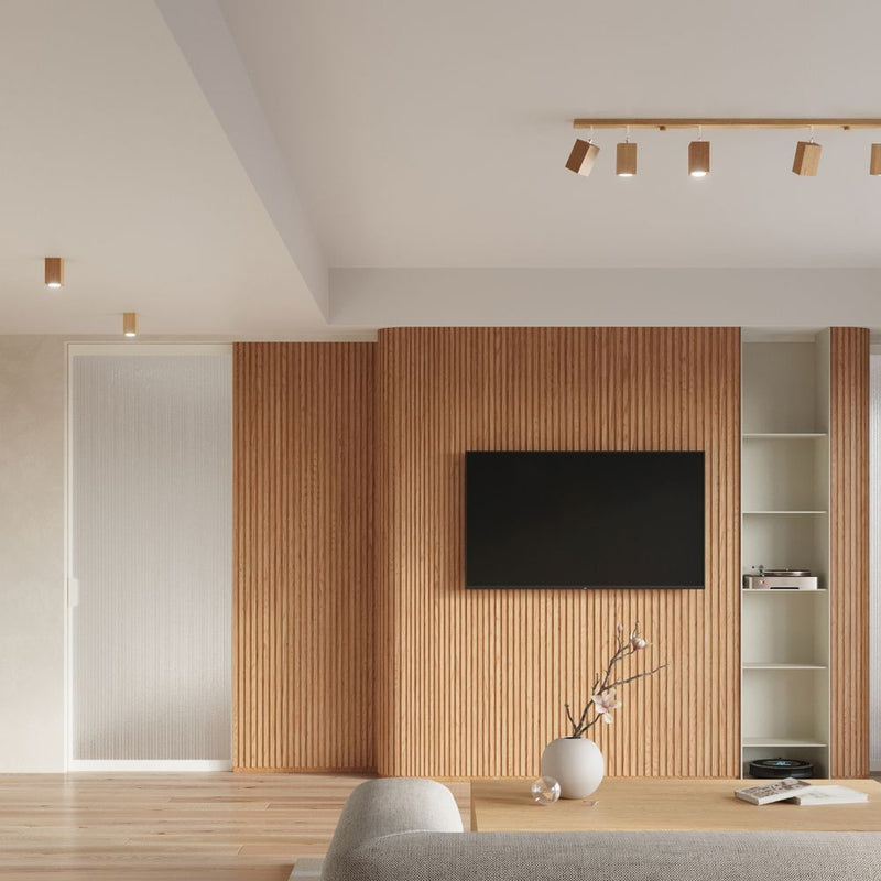 Scandinavian Design Wall Lamp - Wood, GU10 Socket - High Quality