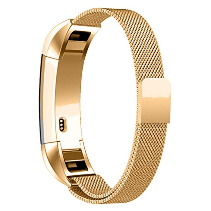 Aquarius Milanese Replacement Strap Band for Fitbit Alta - Gold. Stylish, durable, and compatible with Fitbit Alta smartwatches.