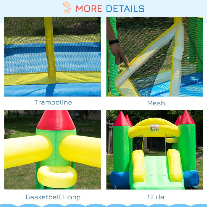 Premium Bouncy Castle with Slide - Durable Inflatable Jumper for Kids - HOMCOM