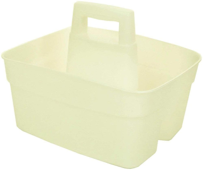Whitefurze Kitchen Caddy: Plastic, Natural, Holds 6x2L, Easy Clean