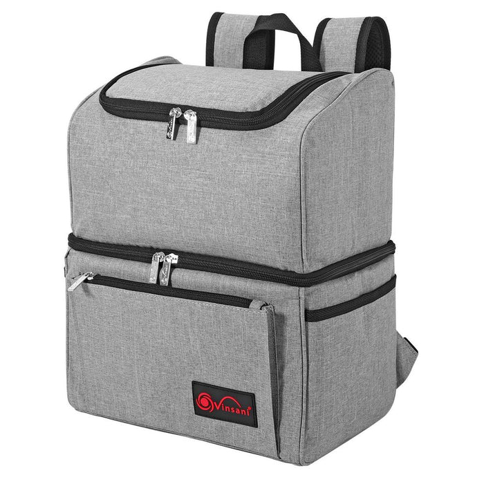 VINSANI GREY BACKPACK COOLER BAG