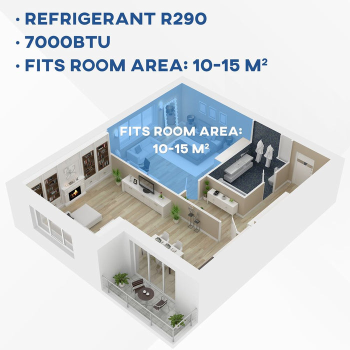 Premium 7000 BTU Portable AC with Remote - High Quality & Easy to Use - Buy Now!