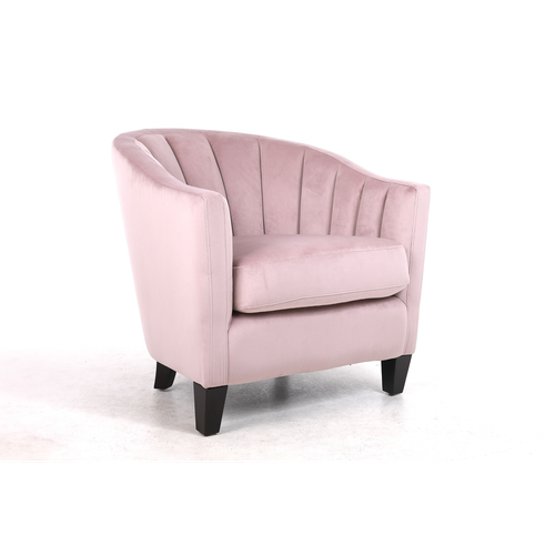 80CM PINK COLOUR VELVET ARMCHAIR