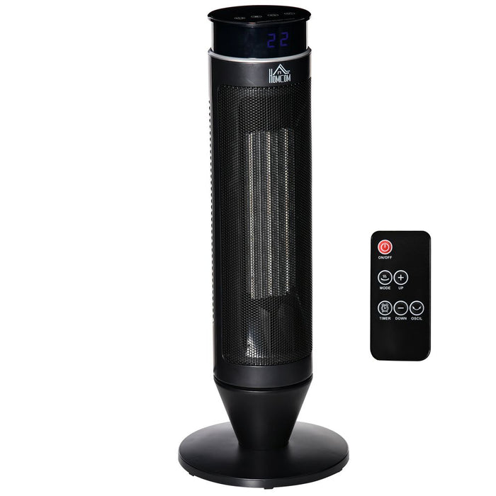 High-Quality Ceramic Tower Space Heater w/ 42� Oscillation, Remote Control & 8Hr Timer