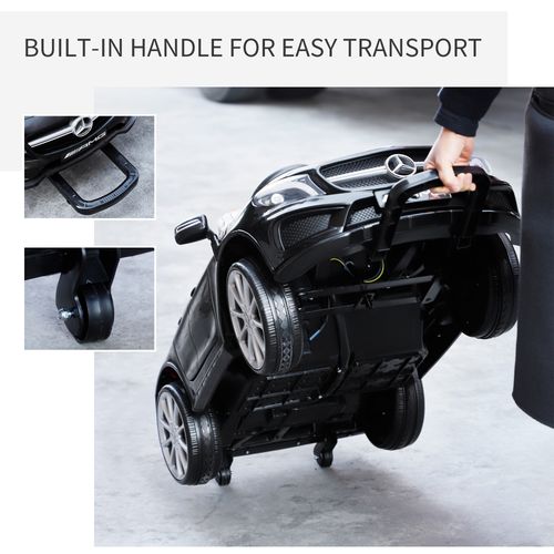 6V Licensed Mercedes Benz Kids Ride On Car W/ Remote Light Music Black