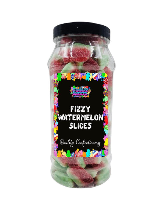 Fizz Watermelon Slices - Retro Sour Candy in Gift Jar