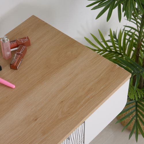 Wooden Nordic Dressing Table Brown/White