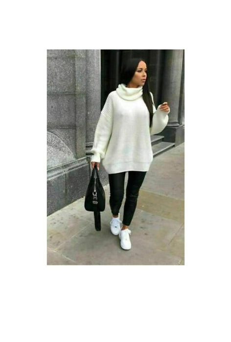 Ladies Polo Knitted Florecent Jumper