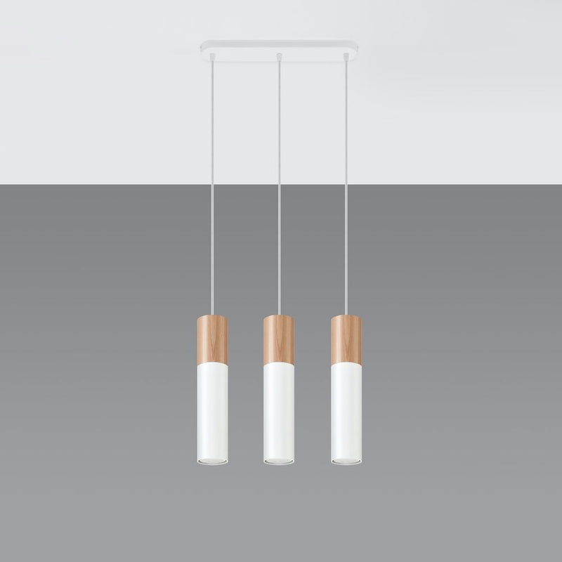 Pendant lamp steel, wood Pablo modern Design GU10