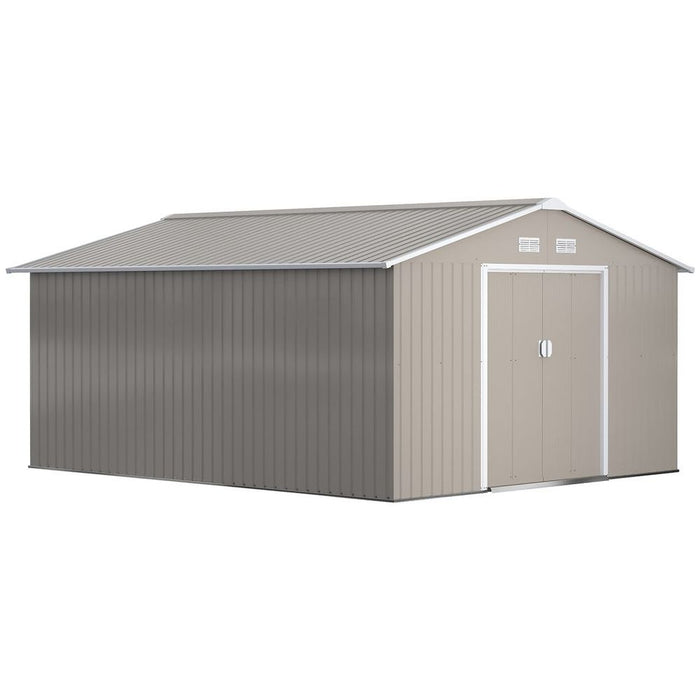 Garden Shed: Metal Roof, Tool Storage, 12.5ft x 11ft - Protective, Durable, Easy Access - Order Now!