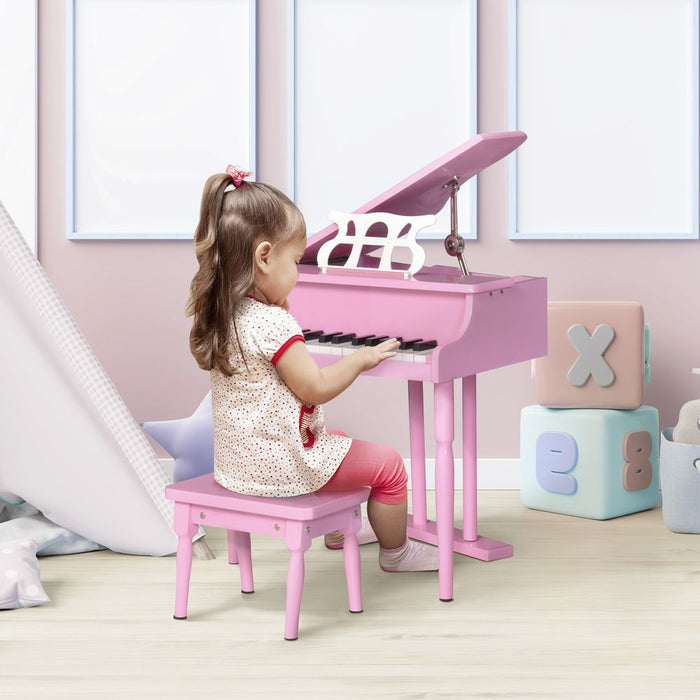 Premium 30-Key Mini Kids Piano Set with Stand and Bench - Great Gifts, Exquisite Sound, Durable Design